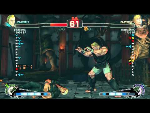 pikagoma [Abel] vs sitamachi00 [Cody] - Jiban [Rose] vs akagi ordersol [Ken] SSF4 Ranked