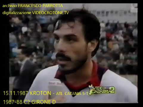 KROTON - ATLETICO CATANIA 5-1 1987-88 SERIE C2-D