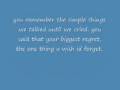 Miley Cyrus- Goodbye with lyrics 
