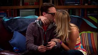 1x16 Leonard kisses Penny