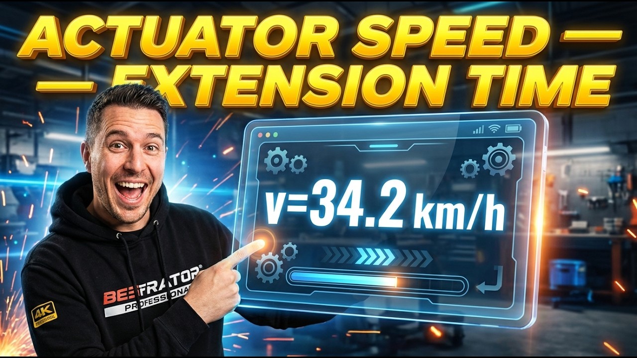 Actuator Speed Calculator — Extension Time
