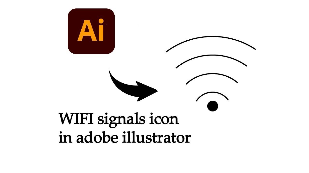 Wifi icon tutorial in adobe illustrator #tutorial#graphics #illustrations #adobeillustrator