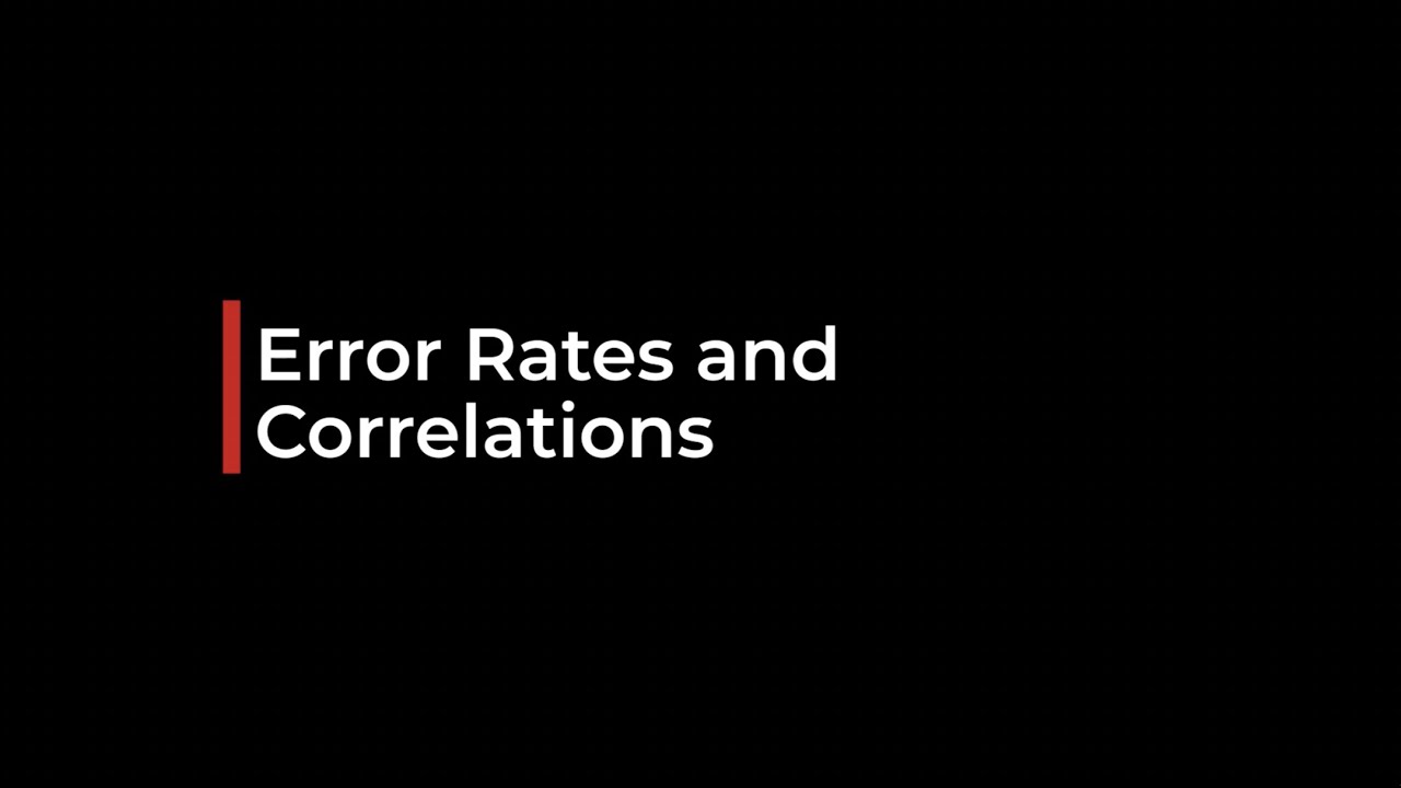 CI Futures: How to See the Error Rates and Asset Correlations