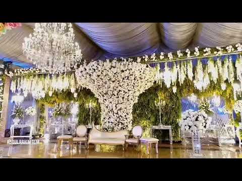 Indoor event decoration | flowers decor | big day wedding setup #abdulrahimrem