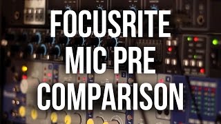 Video thumbnail for Focusrite Preamps: LS56 vs. Octopre MKII Dyn vs. ISA 428 MKII by Austin Burcham