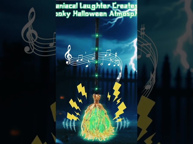 Vídeo relacionado con Huvqianu Witch Broom Decor, Floating Broom Light, 9.84x43.31in Motion Sensor Brooms, Spooky Sound Effects, Garden Halloween Decorations for Hallway, Yard, Fiesta, Entryway, Patio