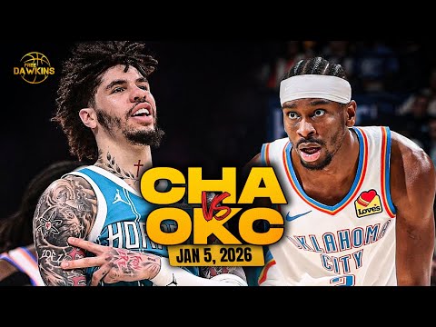 Charlotte Hornets vs Oklahoma City Thunder Full Game Highlights | Jan 5, 2026 | FreeDawkins