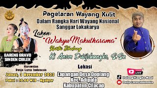 Download lagu 🔴LIVE WAYANG KULIT DALANG KI ANOM DWIJOKANGKO 'WAHYU MAKUTHARAMA' BT. GARENG BRAVO & SINDEN CIBLEK mp3