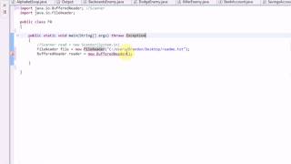 Learning Java: Part 15: Reading Text from Files