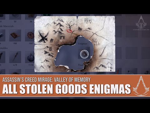 AC Mirage: Valley of Memory - All Stolen Goods Enigmas and Solutions