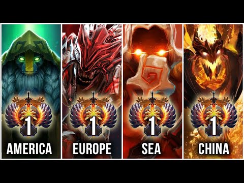 TOP-1 RANK MMR of every region - BEST of America, Europe, SEA, China