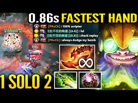 🔥 0.86s WTF FASTEST HAND EVER - God Tinker 1vs2 Overwhelming Blink Octarine Imba Carry Dota 2 Pro