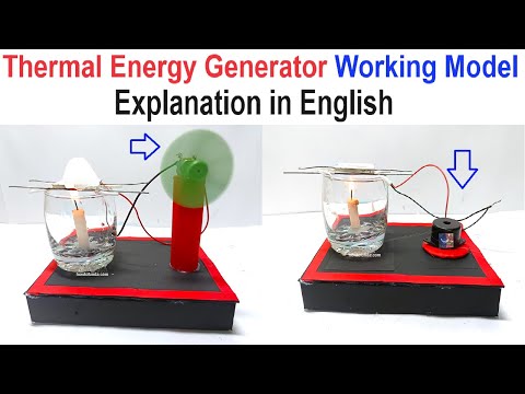 thermal energy heat to electrical energy working model generator science project howtofunda