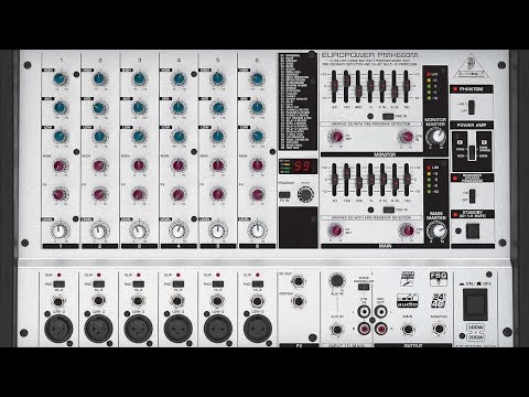 Behringer EUROPOWER PMX660M 600W 8-Ch Powered Mixer (NOT FUNCTIONING) - For Parts or Repair image 5