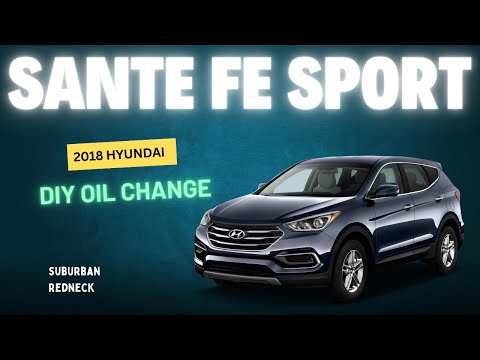 How to Change Oil 2018 Hyundai Sante Fe Sport 2.0L Turbo