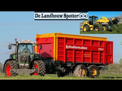 First Cut Of Grass Silage + Pitwork Visch BV | Raking Grass | Fendt 920 + Schuitemaker | Case 110