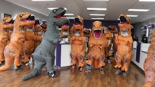 Walking Into Random Stores With 100 Dinosaurs