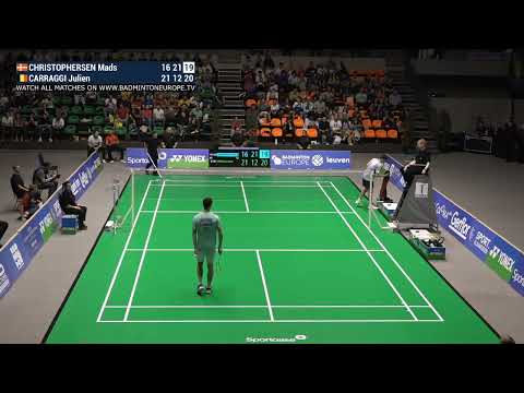 Match point - Mads Christophersen vs Julien Carraggi - MS, Final - Belgian Int. 2024