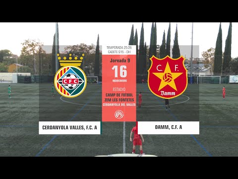 Jornada 09 (25/26) - CERDANYOLA VALLES, F.C. A - DAMM, C.F. A