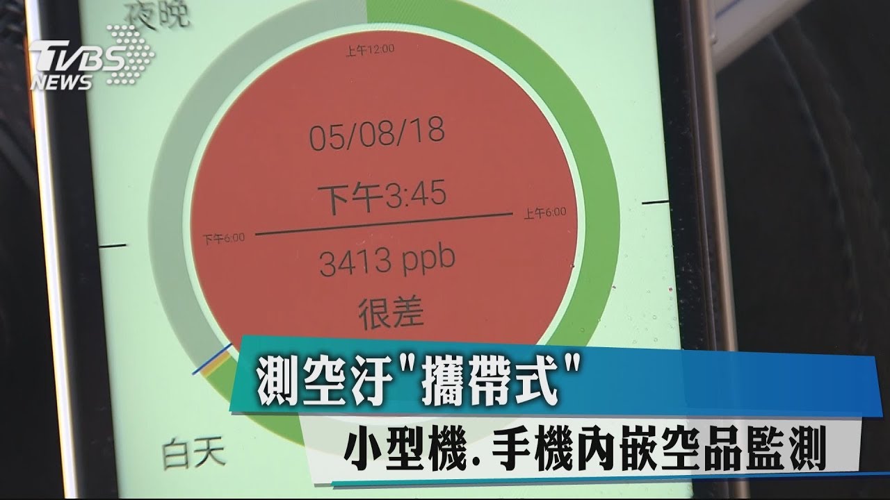 測空汙 攜帶式小型機、手機內嵌空品監測