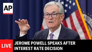 Download the video "LIVE: Federal Reserve Chair Jerome Powell speaks after interest rate decision"