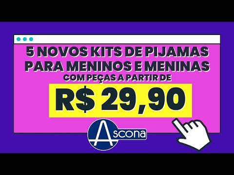 5 NOVOS KITS DE PIJAMAS!