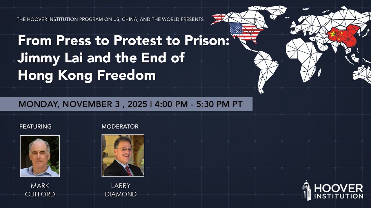 From Press to Protest to Prison: Jimmy Lai and the End of Hong Kong Freedom | Hoover Institution
