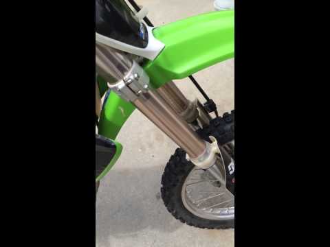 Kx 250f start up with big gun exhaust!