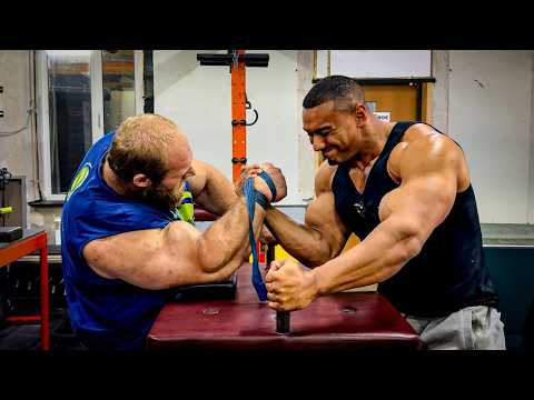Larry Wheels Arm Wrestles Andrey Smaev!