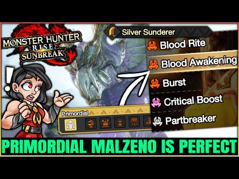 PRIMORDIAL MALZENO IS A MASTERPIECE - New OP Armor & Fight Breakdown - Monster Hunter Rise Sunbreak!