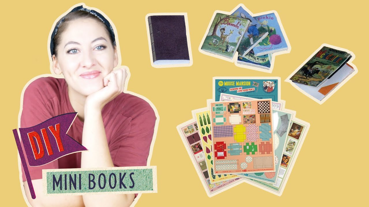 DIY mini books | Mouse Mansion Tutorials