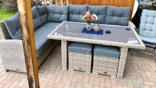 PolyRattan Ecklounge DEUTSCHE MARKE, Sehr gute Qualität und so gemütlich