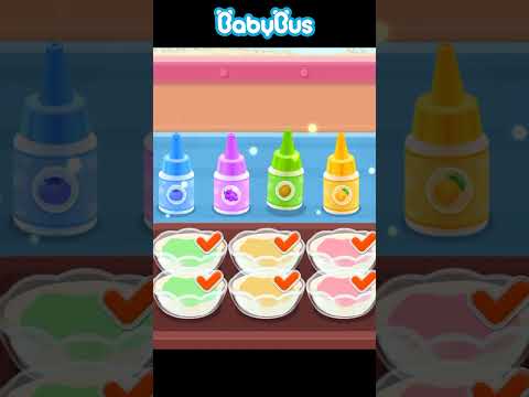 Kids favorite dessert#Cool Rainbow Popsicle in Summer#BabyBus#ice cream truck#shorts