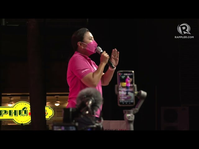 Di Pasig, jantung berdetak kencang dan tanah bergemuruh menyambut janji harapan baru Robredo