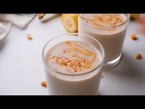 1 Minute Peanut Butter Banana Smoothie