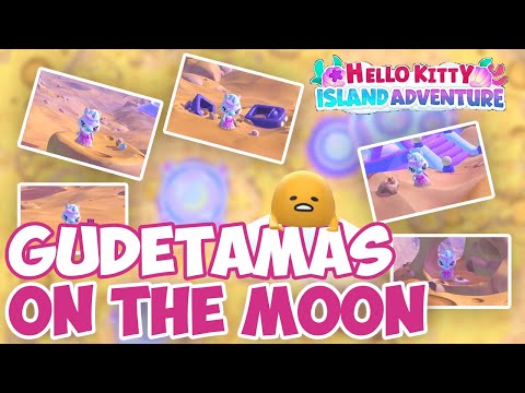 All the new Gudetama on the Moon 🍳 Hello Kitty Island Adventure