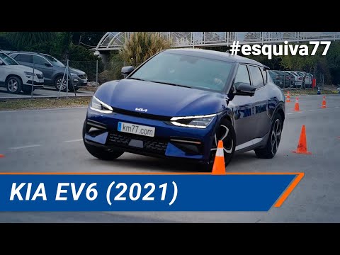 Kia EV6 (2021) – Maniobra de esquiva (Moose test) y eslalon | km77.com