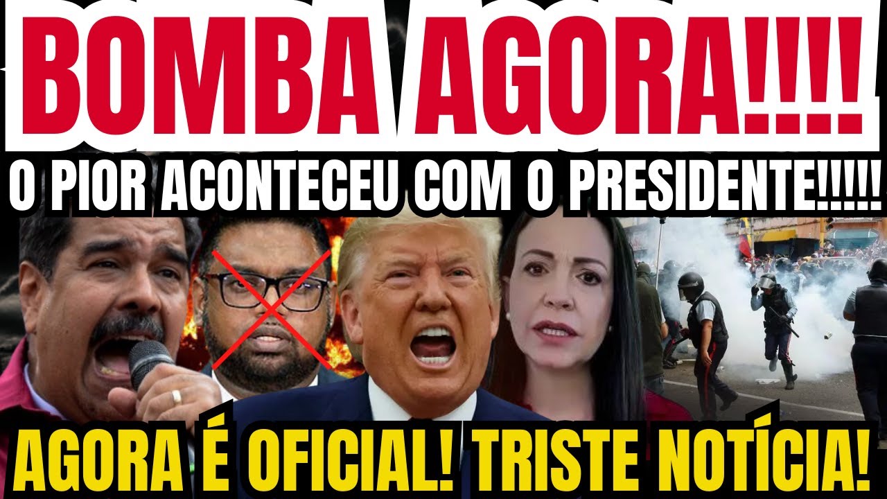 NÃO ACREDITO! ISSO É TERRÍVEL! INFELIZMENTE ACABOU DE SER CONFIRMADO! MADURO, TRUMP, EMERGÊNCIA!!!!!