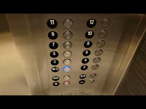 Modded 1986 Montgomery A-Series Internal Traction Elevators @ Renaissance, Long Beach CA