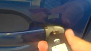 How to manually unlock your VW with the hidden key hole!