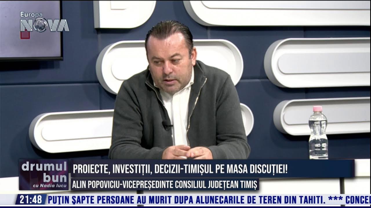 Drumul Bun cu Nadia Iucu. Invitat: Alin Popoviciu-vicepresedinte Consiliul Judetean Timis