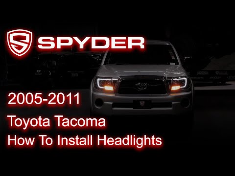 Spyder Auto Installation: 2005-2011 Toyota Tacoma Headlight