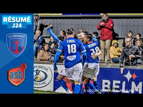 J24 | US Concarneau - AS Béziers (2-1), le résumé | National FFF 2019-2020