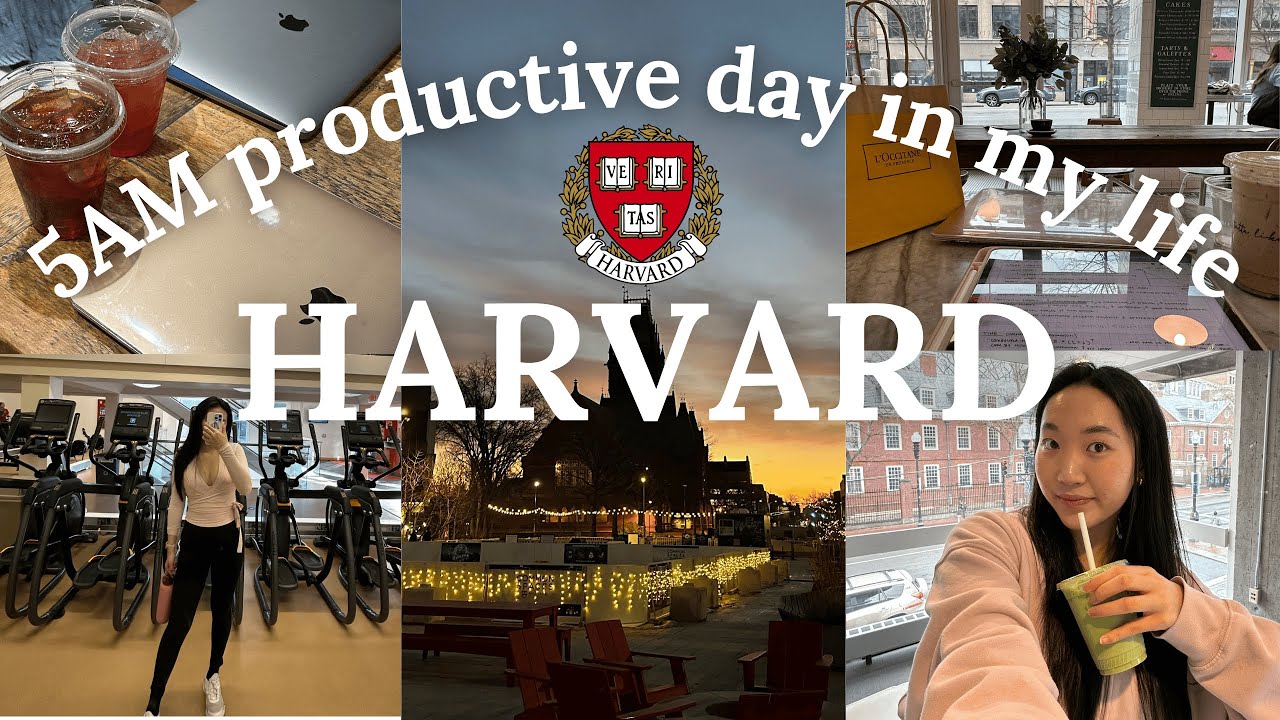 5AM to 12AM harvard day in my life (super busy + productive) 📚