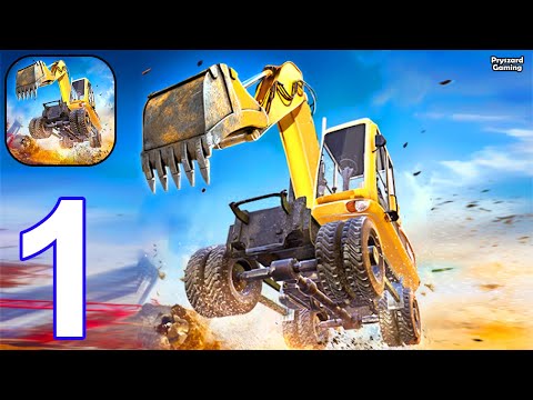 Gameplay Part 1 Heavy Machinery Stunt Racing (iOS, Android) - YouTube