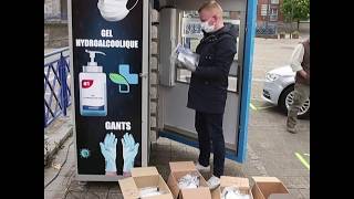 People line up to use vending machines selling masks, hand sanitizers and more PPE | ABC News