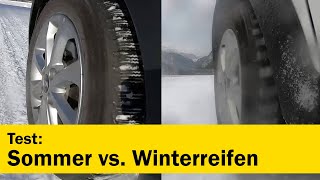 #Vergleich #Sommerreifen vs. #Winterreifen  | ÖAMTC Fahrtechnik