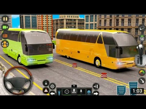 Uphill Offroad Coach Bus Driving Simulator - Offroad Parking Games Android Gameplay