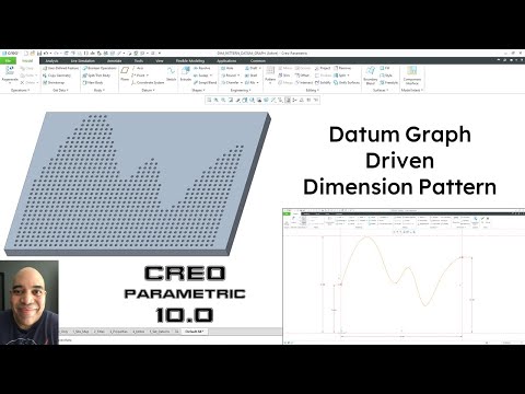 Creo Parametric 10.0 - Driving a Dimension Pattern with a Datum Graph