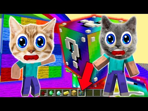 WE HAD A RAINBOW CHANCE BLOCKS RACE WITH GAFFUR - Minecraft